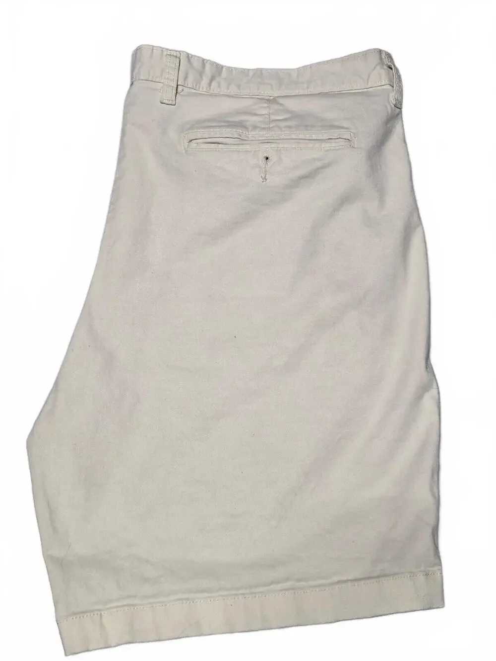 George Men’s Size 40 Cream Khaki Chino Shorts Flat Front Casual